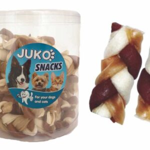 Splietaný vrkôčik Kuracie JUKO Snacks (40 ks)
