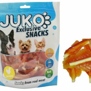 JUKO Snacks Chicken jerky with calcium soft bone 250 g