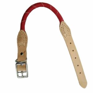 Obojok lano s kožou reflexnou 2,5 x 55 cm