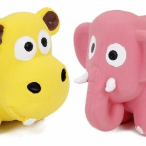 Latexová hračka s pískadlom - zvieratá 8x6x6cm