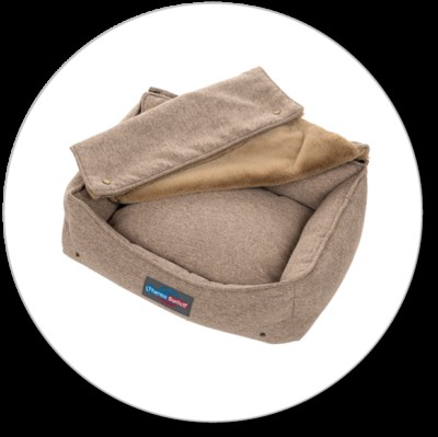Pelech s prikrývkou mykonos 3in1 L (90x60x20cm), beige