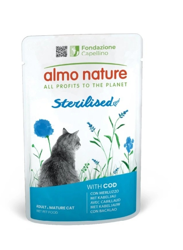 ALMO NATURE Cats kapsička sterilised treska, 70 g