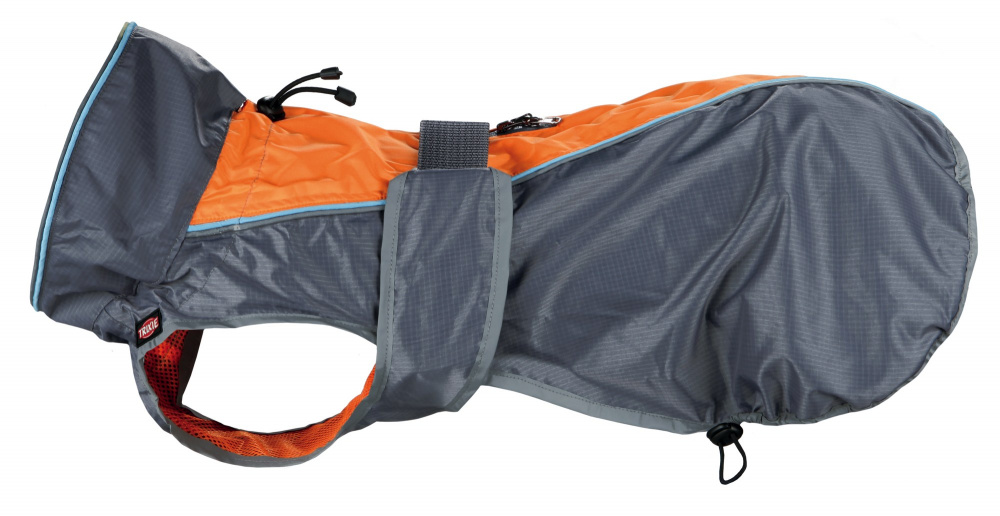 Pršiplášť Solid sivo-oranžový L 55cm