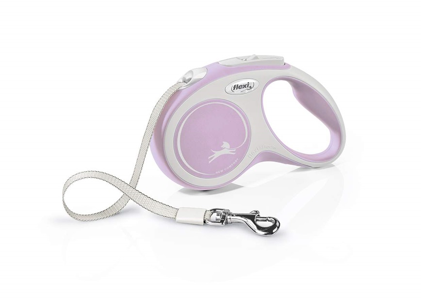 FLEXI New Comfort páska S, 5m/15kg, ružová, červená, čierna