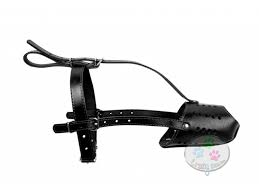 COLLAR Kožený náhubok (doberman), 23cm/9cm, čierna