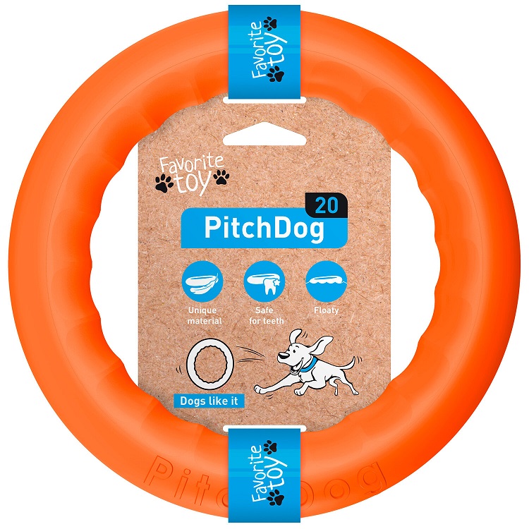 COLLAR Hračka Pitch dog, 20cm, oranžová