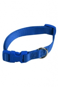 Papillon Nastaviteľný obojok Blue nylon, 20-30cm, modrá