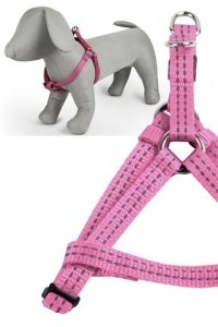 Papillon Postroj Reflex Pink nylon, 65-80 cm