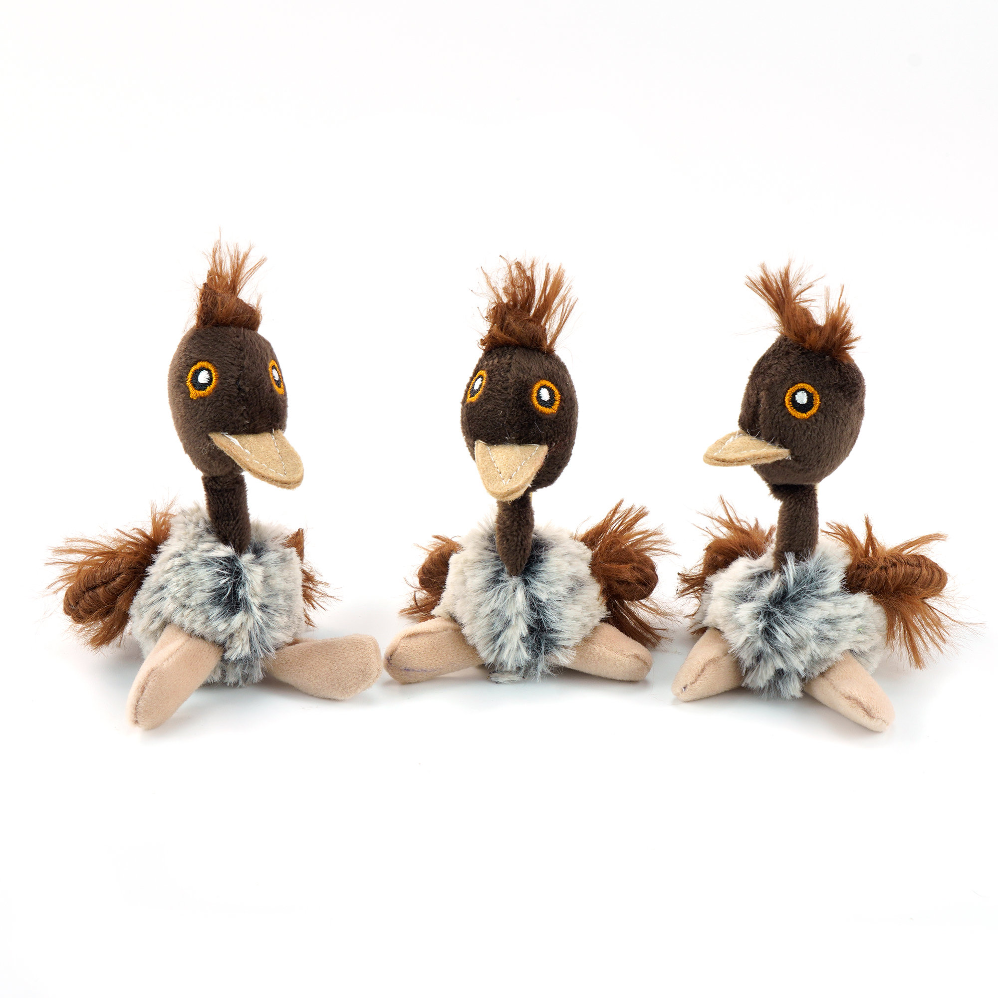 Hračka pre mačky - plyšový pštros