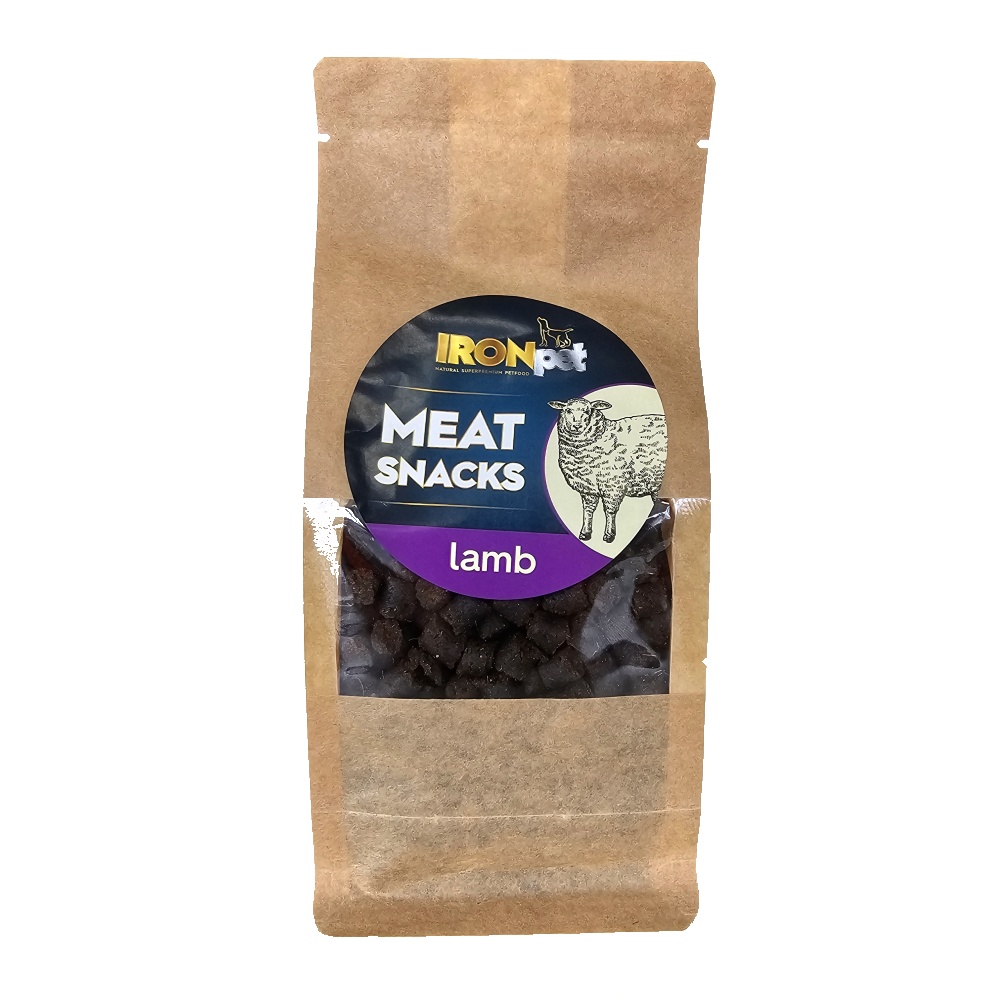 IRONpet tréningové mäsové maškrty Jahňacie 400 g