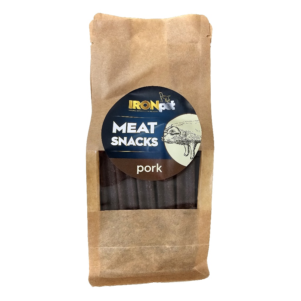 IRONpet dentálne mäsové maškrty Bravčové 400 g