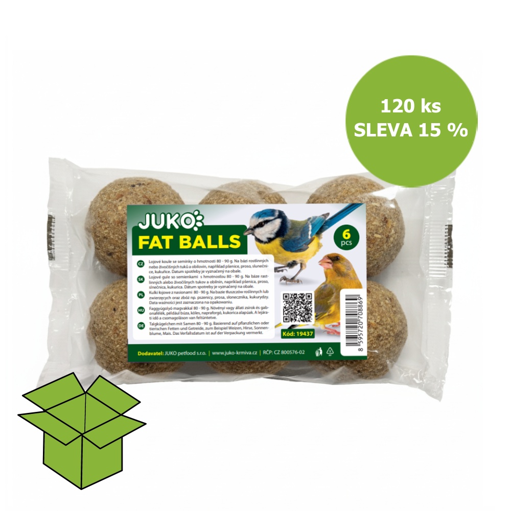 Lojová guľa so semienkami bez sieťky 90 g (120 ks) ZĽAVA 15 %