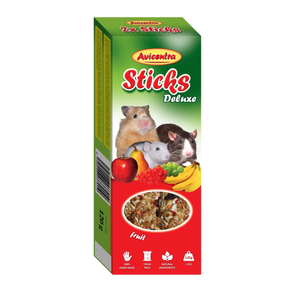 Avicentra Deluxe Tyčinka Malý hlodavec ovocia (2 ks)
