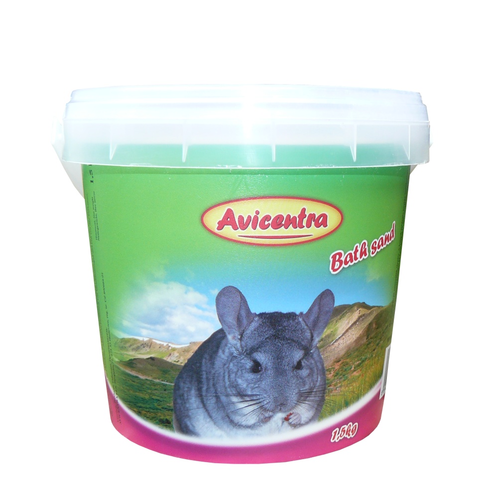 Avicentra Piesok pre činčily, kýblik 1,5 kg