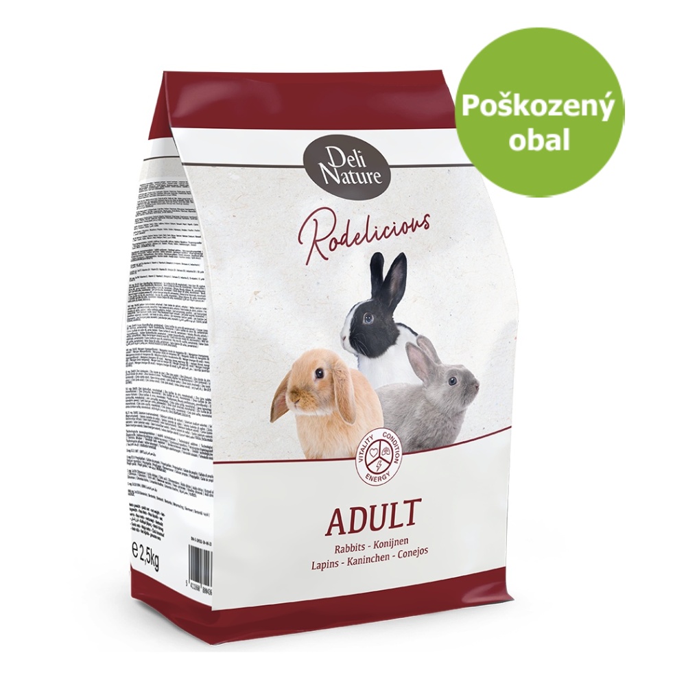 Deli Nature Rodelicious králik 2 - 2,5 kg - Poškodený obal - ZĽAVA 40 %