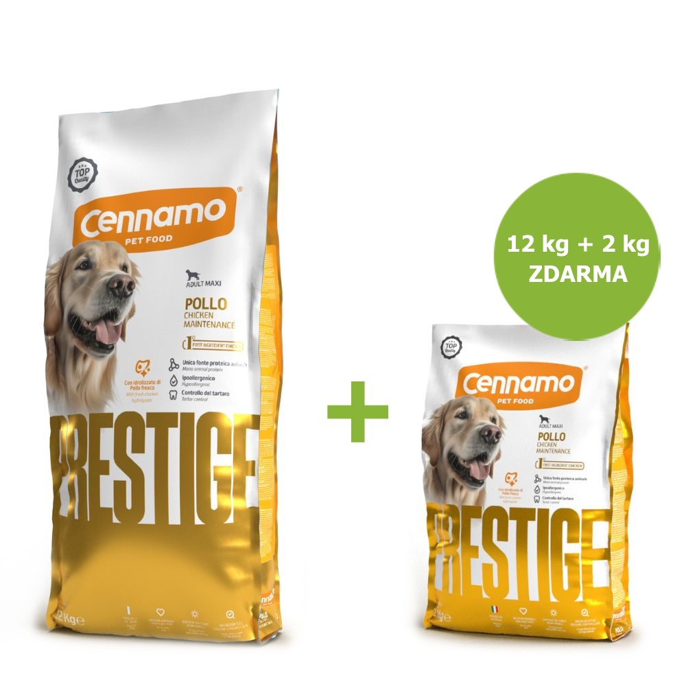 Prestige Dog Adult Maxi Chicken 12 kg + 2 kg ZADARMO