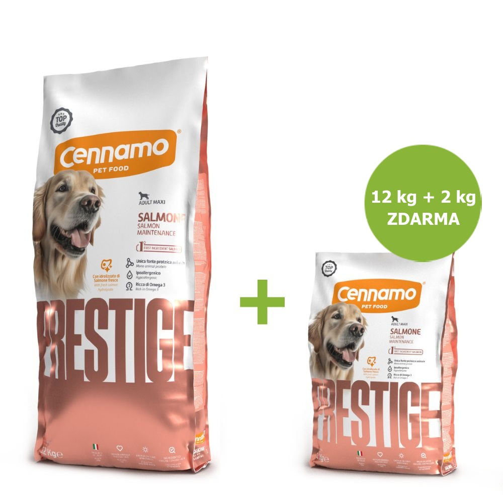 Prestige Dog Adult Maxi Salmon 12 kg + 2 kg ZADARMO