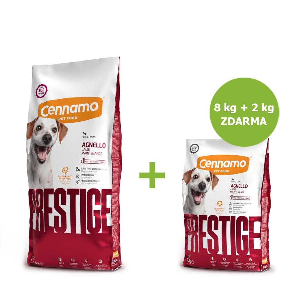Prestige Dog Adult Mini Lamb 8 kg + 2 kg ZADARMO