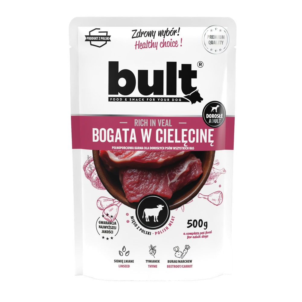 Bult Dog teľacie, vrecko 500 g - 10 ks