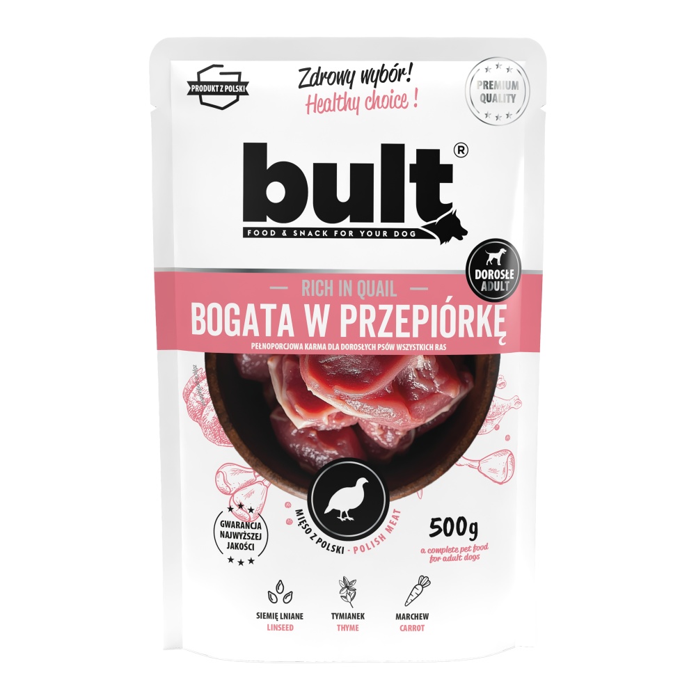 Bult Dog prepelica, vrecko 500 g - 10 ks