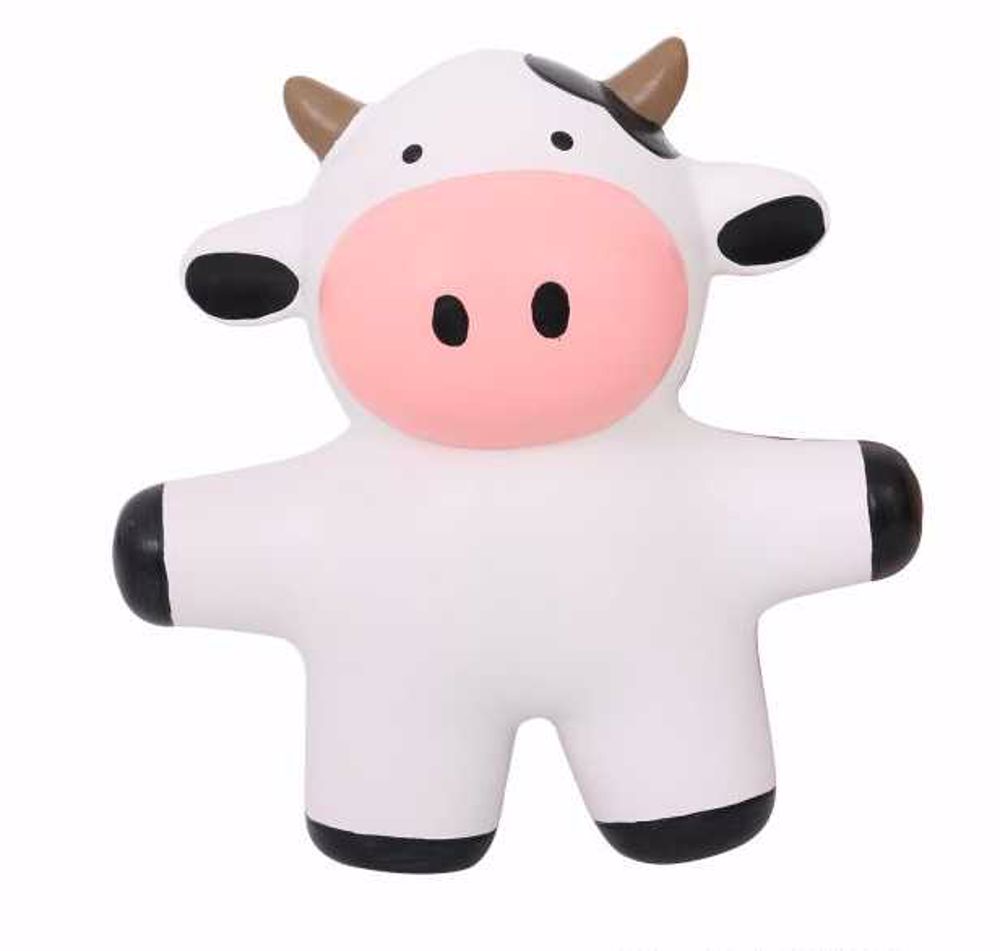 Hračka pes - krava latex s pískadlom