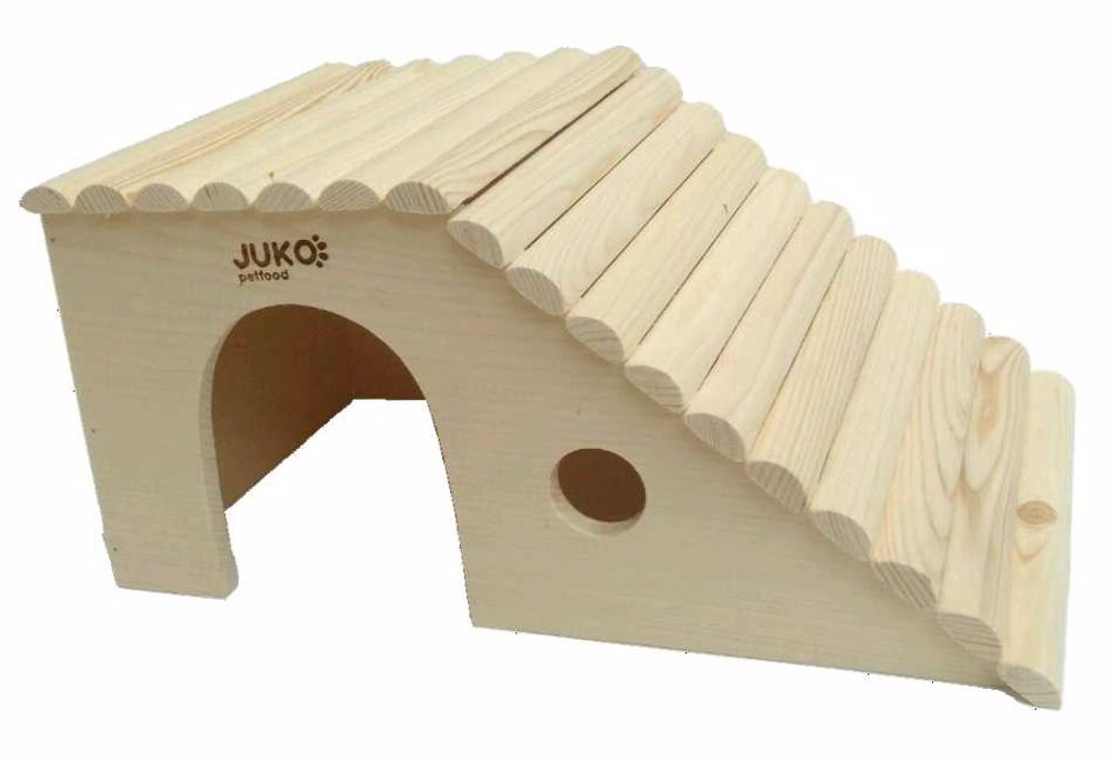 Domček šikmý bok králik obor