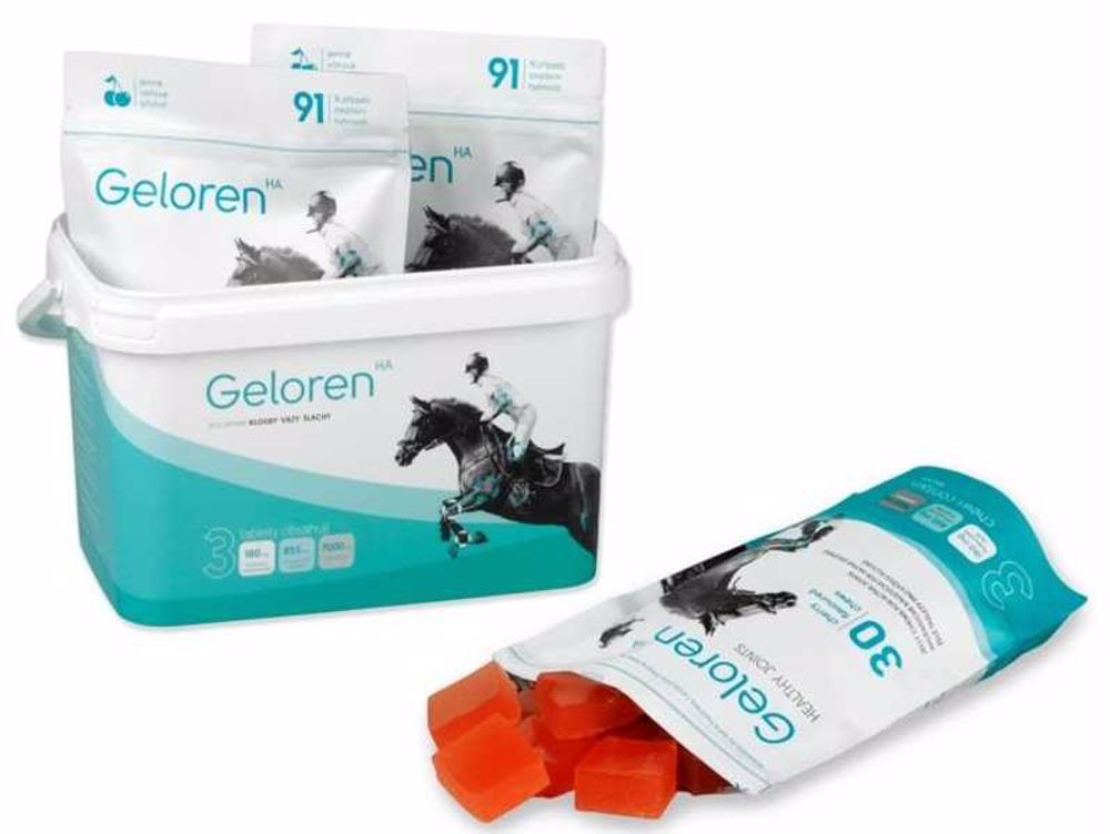Kĺbová výživa kôň Geloren (3 x 450 g) - višňová