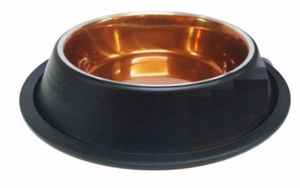 Miska nerez stabilná čierna/meď 0,76 l