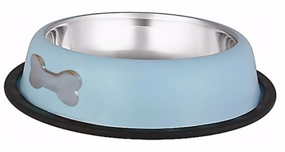 Miska nerez stabilný znak kosti svetlomodrá 0,78 l