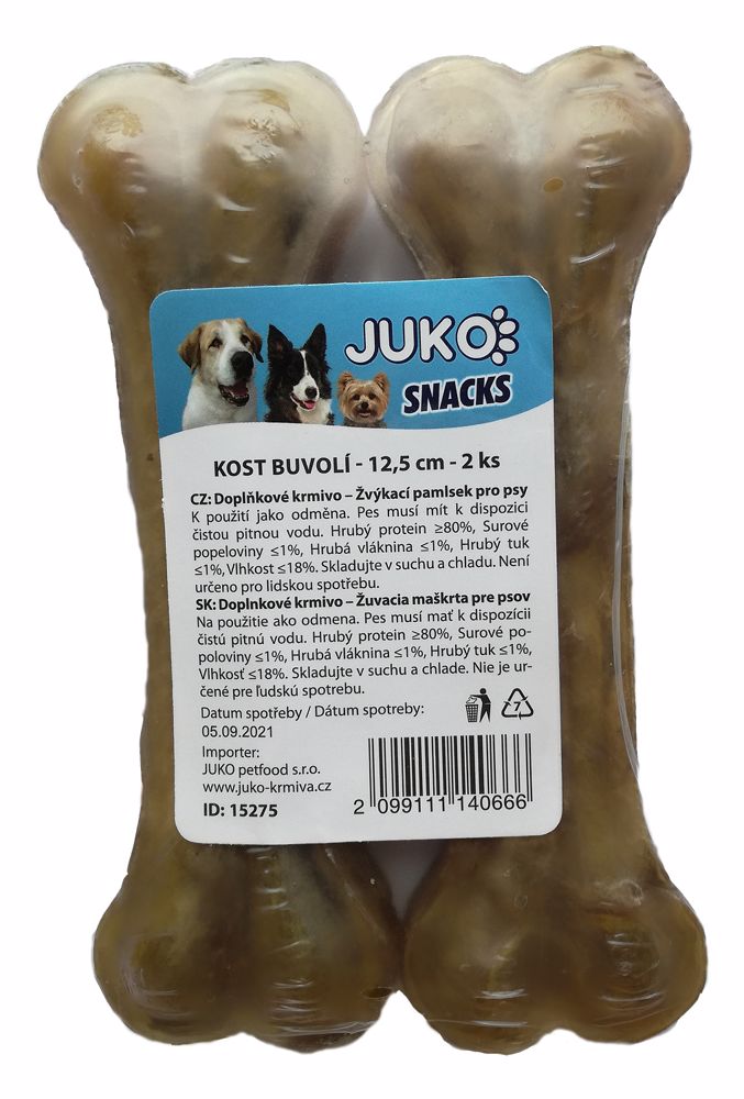 Kosť byvolia JUKO Snacks 12,5 cm (2 ks) - 5 bal