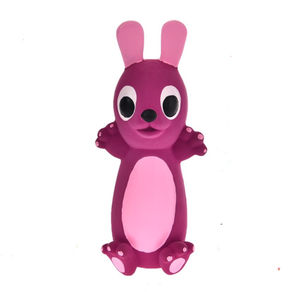 Hračka pes - zajac latex 19 cm