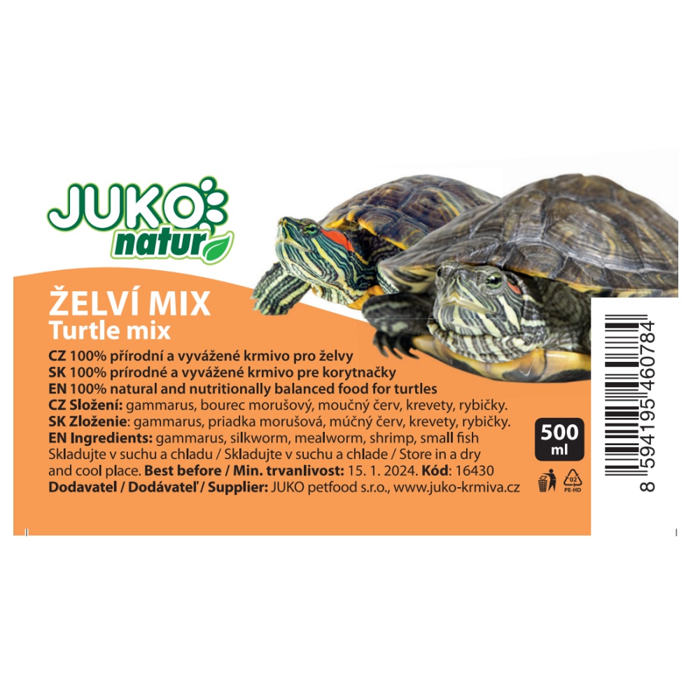 Korytnačí mix JUKO 500 ml, dóza