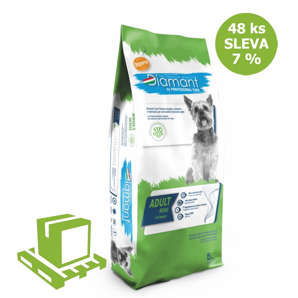Diamant Dog Adult Mini 15 kg (paleta 48 ks) ZĽAVA 7 %