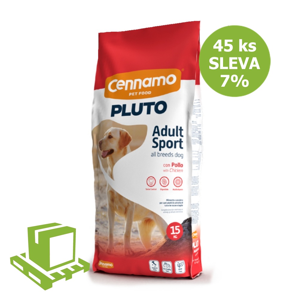 PLUTO Dog Sport Energy 15 kg (paleta 45 ks) ZĽAVA 7 %