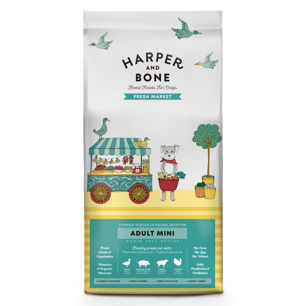 Vzorka Harper and Bone Dog Adult Mini čerstvé z trhu 100 g