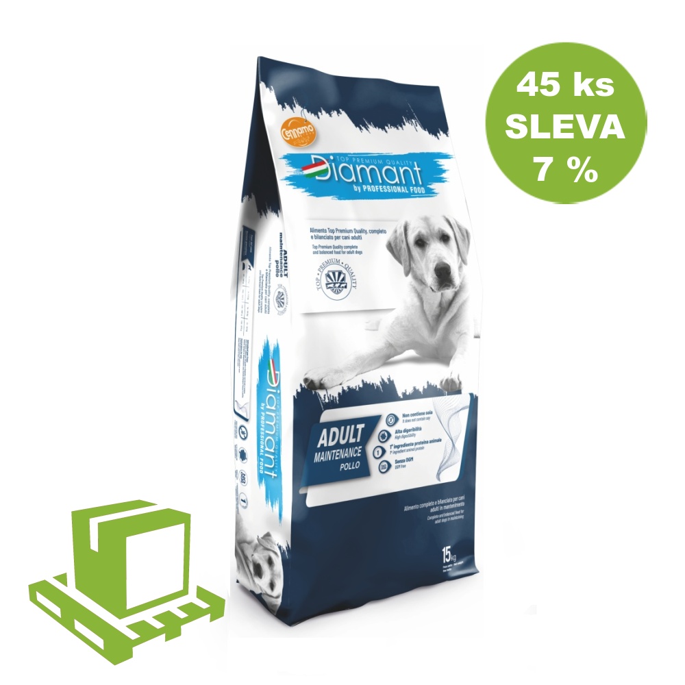 Diamant Dog Adult Kuracie 15 kg (paleta 45 ks) ZĽAVA 7 %