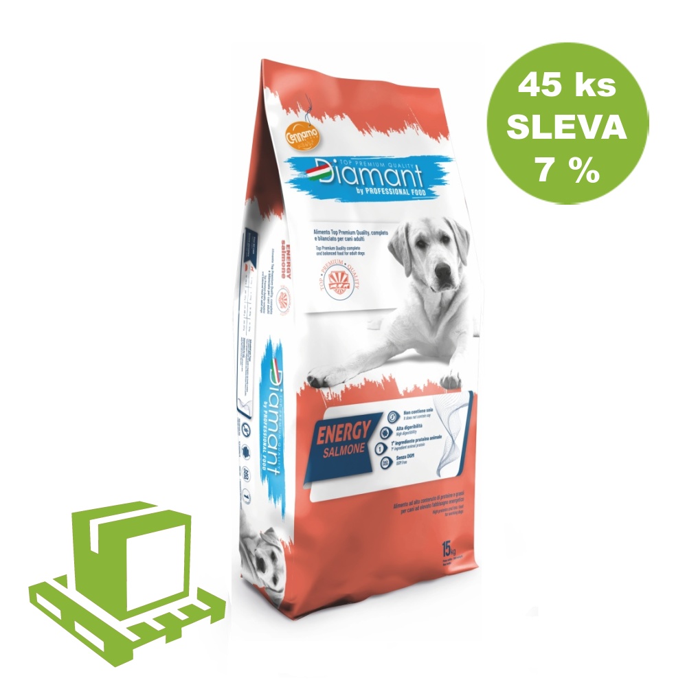 Diamant Dog Energy Losos 15 kg (paleta 45 ks) ZĽAVA 7 %