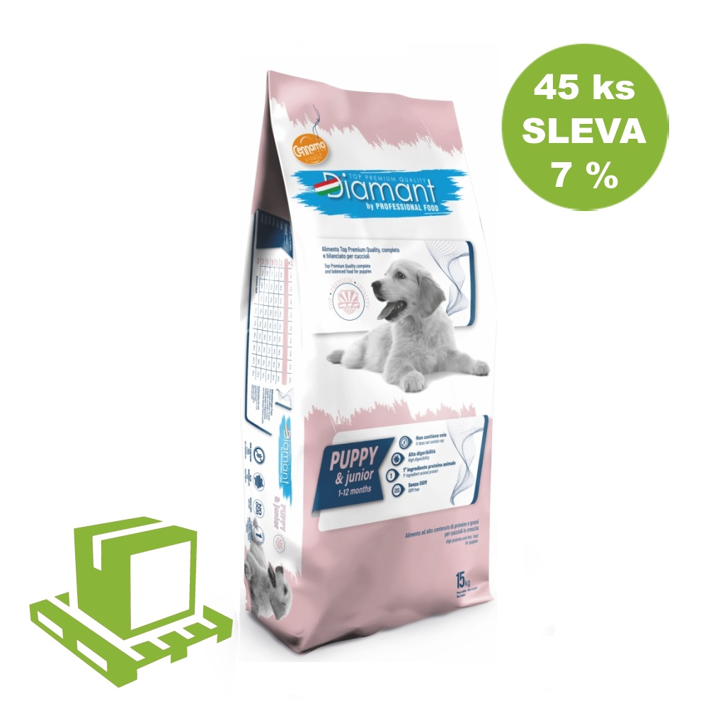 Diamant Dog Puppy 15 kg (paleta 45 ks) ZĽAVA 7 %