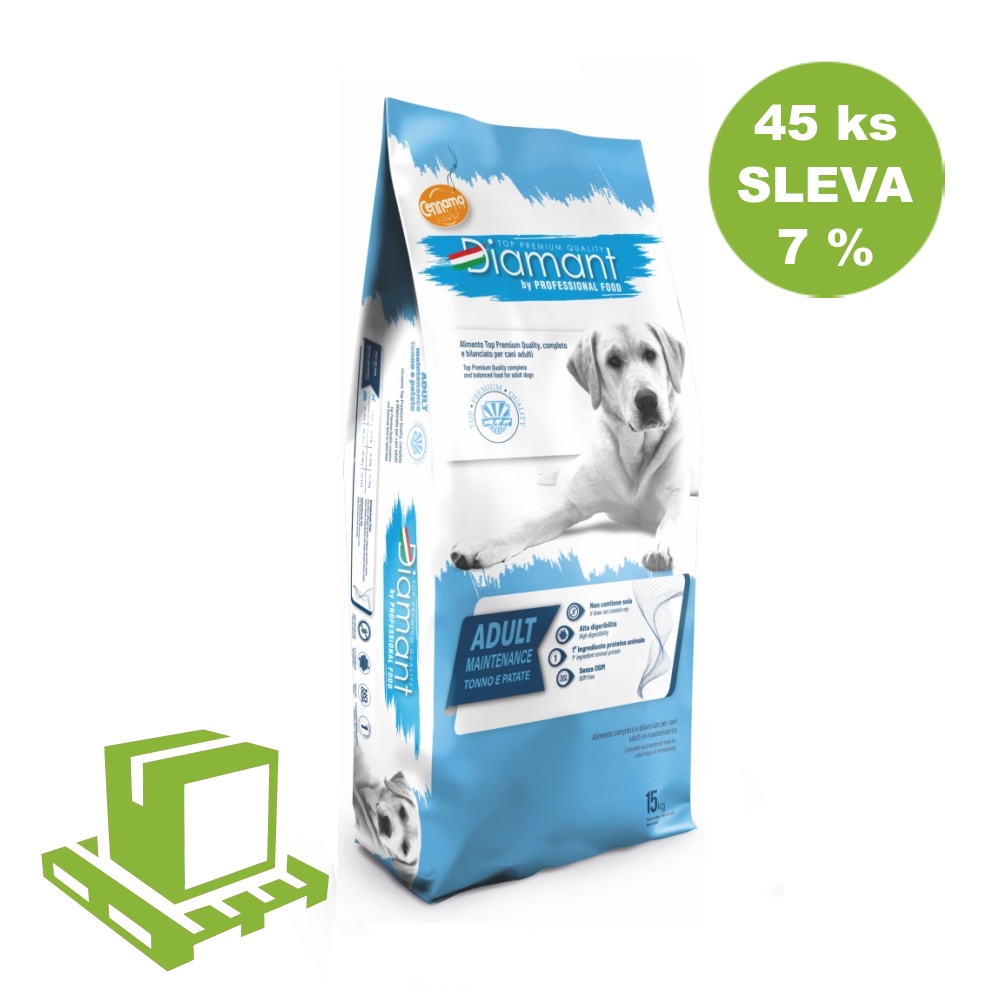 Diamant Dog Adult Modrá ryba a zemiaky 15 kg (paleta 45 ks) ZĽAVA 7 %