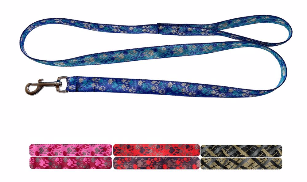 Vodítko popruh, rôzne dekory 2,5 x 140 cm