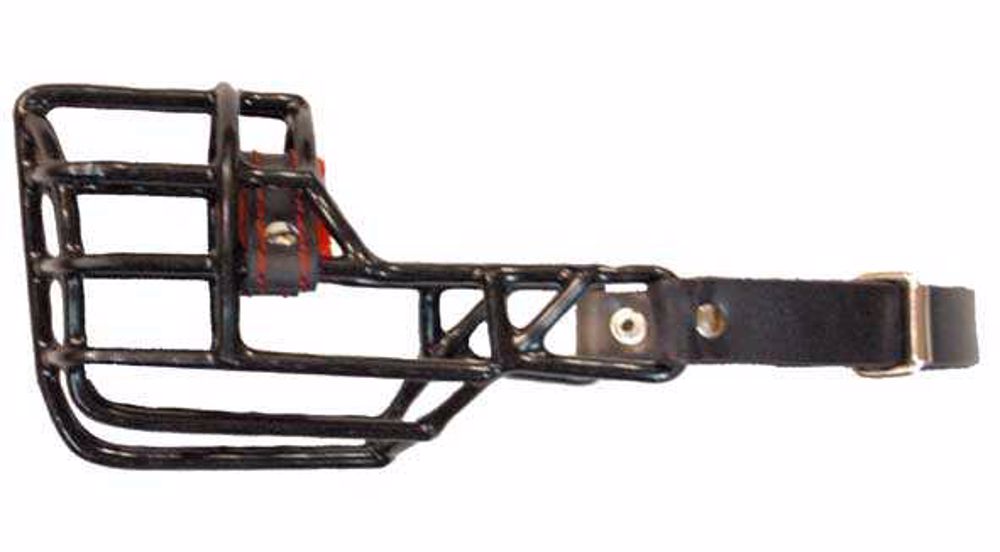 Náhubok čierny/kov pudel, jazvečík, sučka