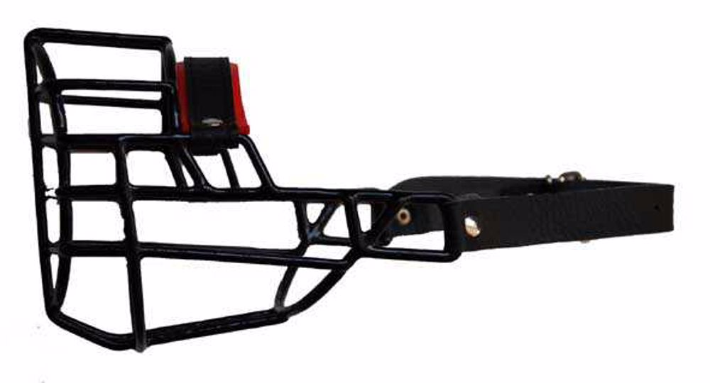 Náhubok čierny/kov nemecký ovčiak, malamut, čuvač, pes