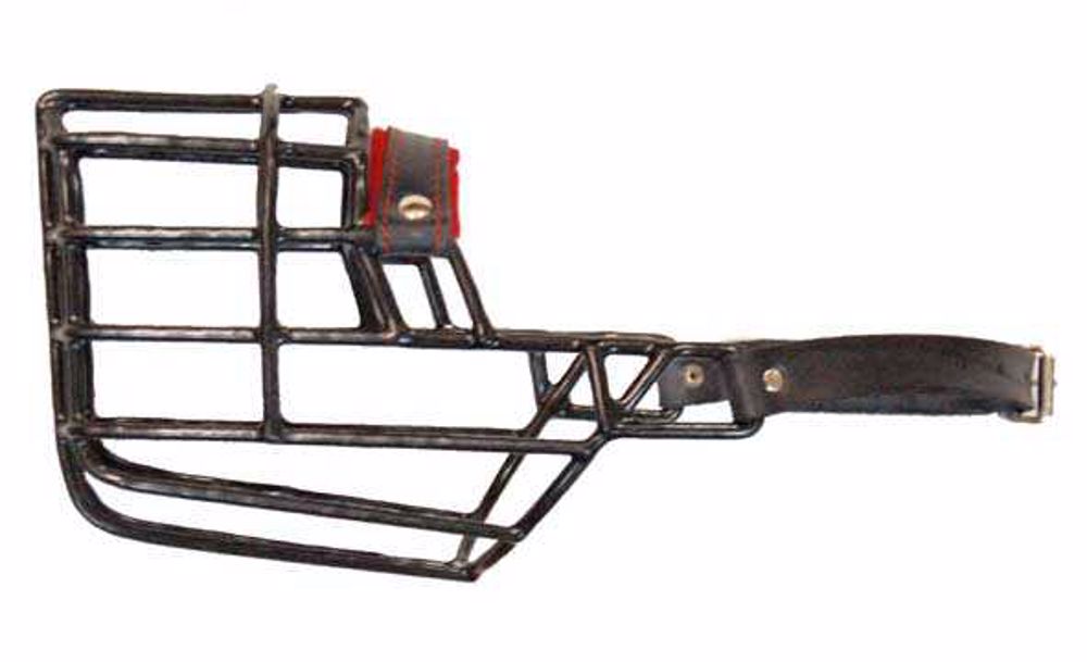 Náhubok čierny/kov doberman, beauceron, suka