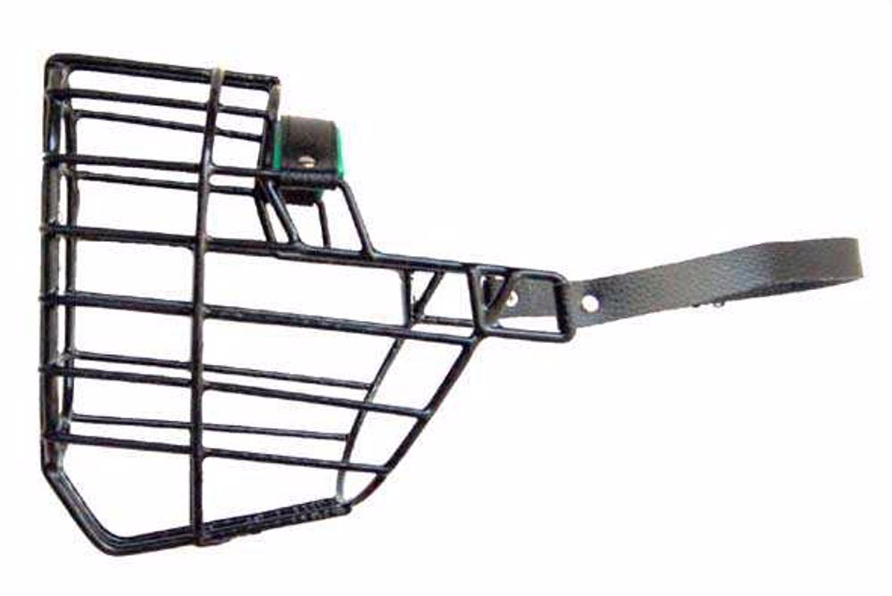 Náhubok čierny/kov rotvailer, brazílska fila, pes