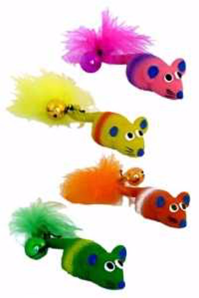 Myš s rolničkou latex 11 cm