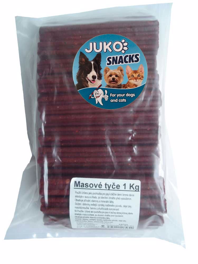 Mäsové tyče JUKO Snacks 1 kg (cca 80 ks)