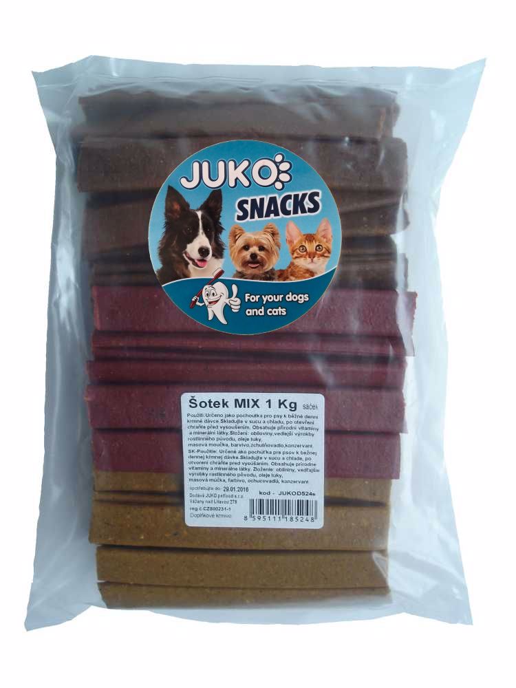 Šotek MIX JUKO Snacks 1 kg (cca 120 - 138 ks)