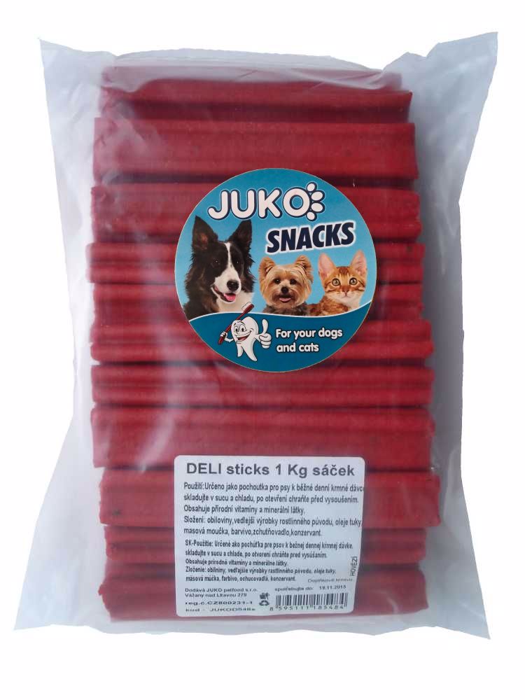 Deli sticks Hovädzie JUKO Snacks 1 kg (cca 30 ks)