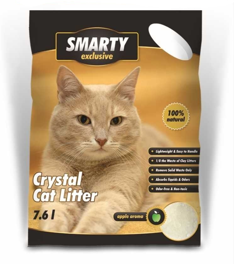 SMARTY exclusive silikátové podstielka 7,6 l - 4 ks