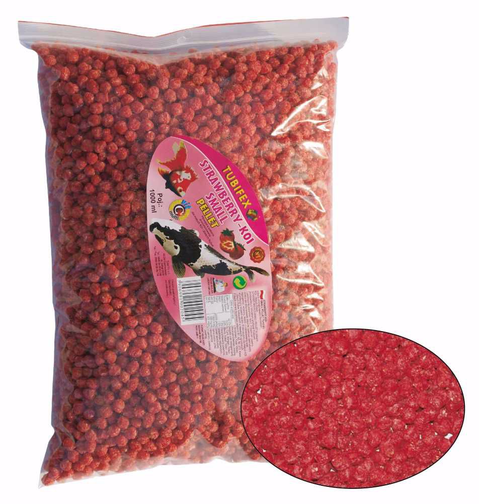 KOI STRAWBERRY pellet guličky 1 l